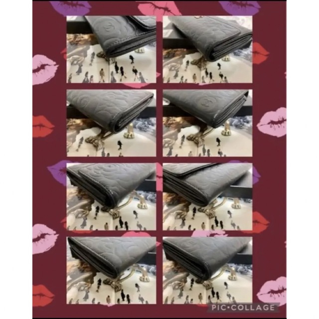 CHANEL(シャネル)のシャネル ロングジップウォレット カメリアライン ココマーク ブラックレザー レディースのファッション小物(財布)の商品写真