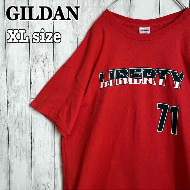 GILDAN - GILDAN ギルダン オーバーサイズtシャツ 両面プリント ゆるだ