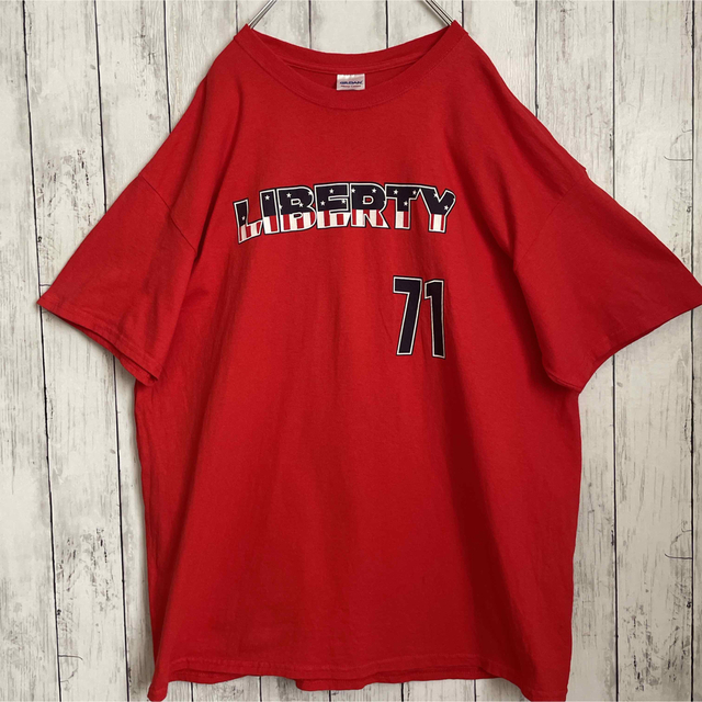 GILDAN - GILDAN ギルダン オーバーサイズtシャツ 両面プリント ゆるだ