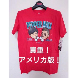 メジャーリーグベースボール(MLB)の大谷翔平 ヌートバー ペッパーミル Tシャツ M レッド MLB アメリカ(応援グッズ)