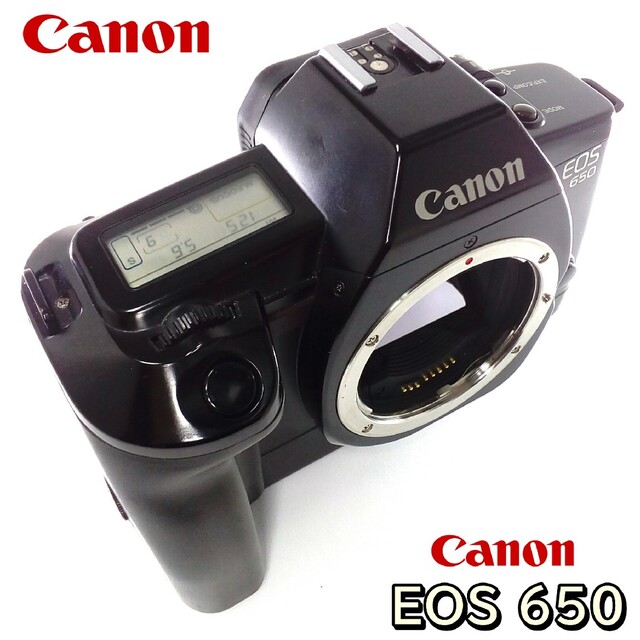 Canon 35mmフィルム一眼レフカメラEOS 650とレンズのセット
