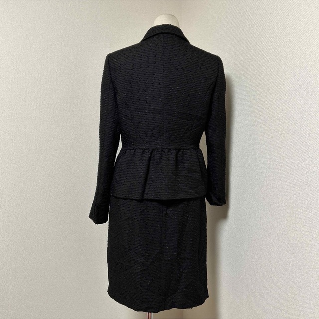 EMMAJAMES(エマジェイム)の新品　エマジェイム　11号　セレモニー　黒　スーツ レディースのフォーマル/ドレス(スーツ)の商品写真