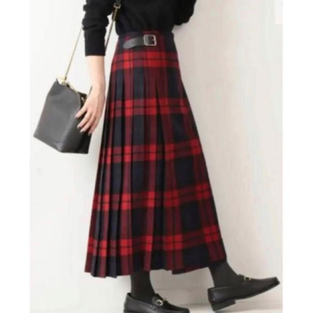 O'NEIL of DUBLIN キルト プリーツロングスカート レッド | riomix.com.br