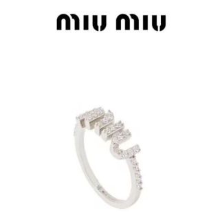 新規購入 miu リング(指輪)の通販 miu ミュウミュウ クリスタルリング