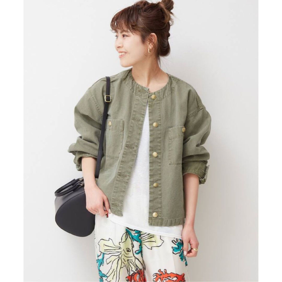 Spick & Span - Spick and Span☆新品 コットンノーカラー金ボタン