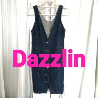 ダズリン(dazzlin)のダズリン♡デニム　タイト　ワンピース　ノースリーブ　ジャンパースカート(ひざ丈ワンピース)