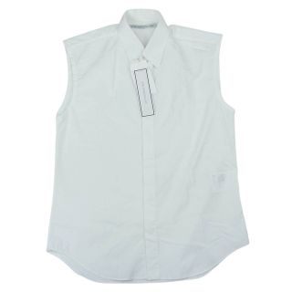 ジョンローレンスサリバン(JOHN LAWRENCE SULLIVAN)のJOHN LAWRENCE SULLIVAN ジョンローレンスサリバン 22SS ３A006-0422-08 BROADCLOTH SLEEVELESS SHIRT ブロースクロススリーブレスシャツ ホワイト系 46【美品】【中古】(タンクトップ)