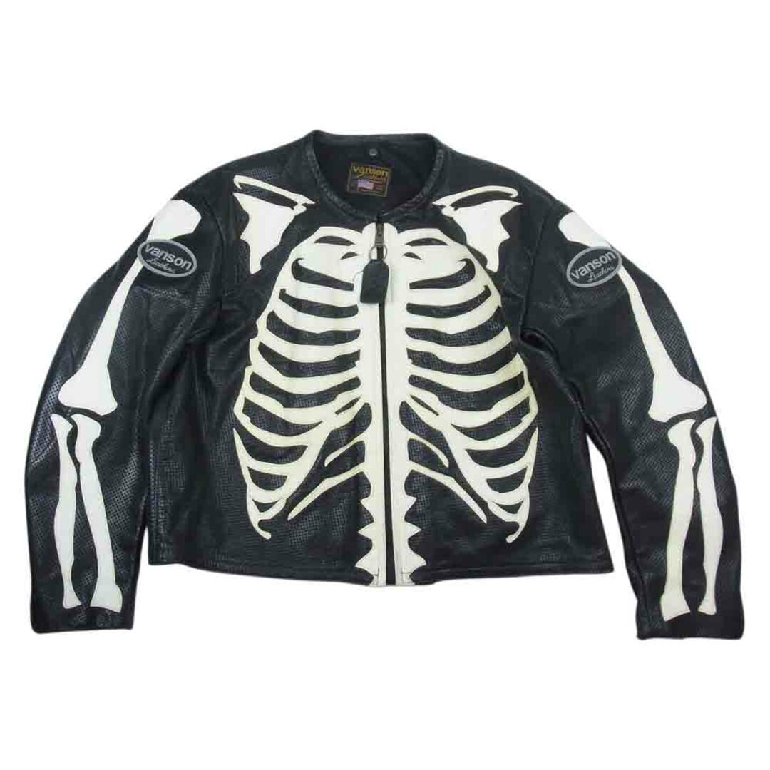 かわいい！ JACKET BONE バンソン VANSON - VANSON カスタム ブラック ...