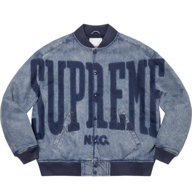 Supreme(シュプリーム)のsupreme  ノックアウト　デニムバーシティジャケット メンズのジャケット/アウター(Gジャン/デニムジャケット)の商品写真