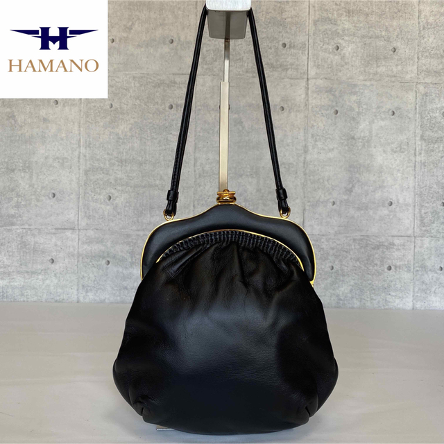 極美品】HAMANO 濱野皮革工藝 サンピエトロ 貴石 ブラック