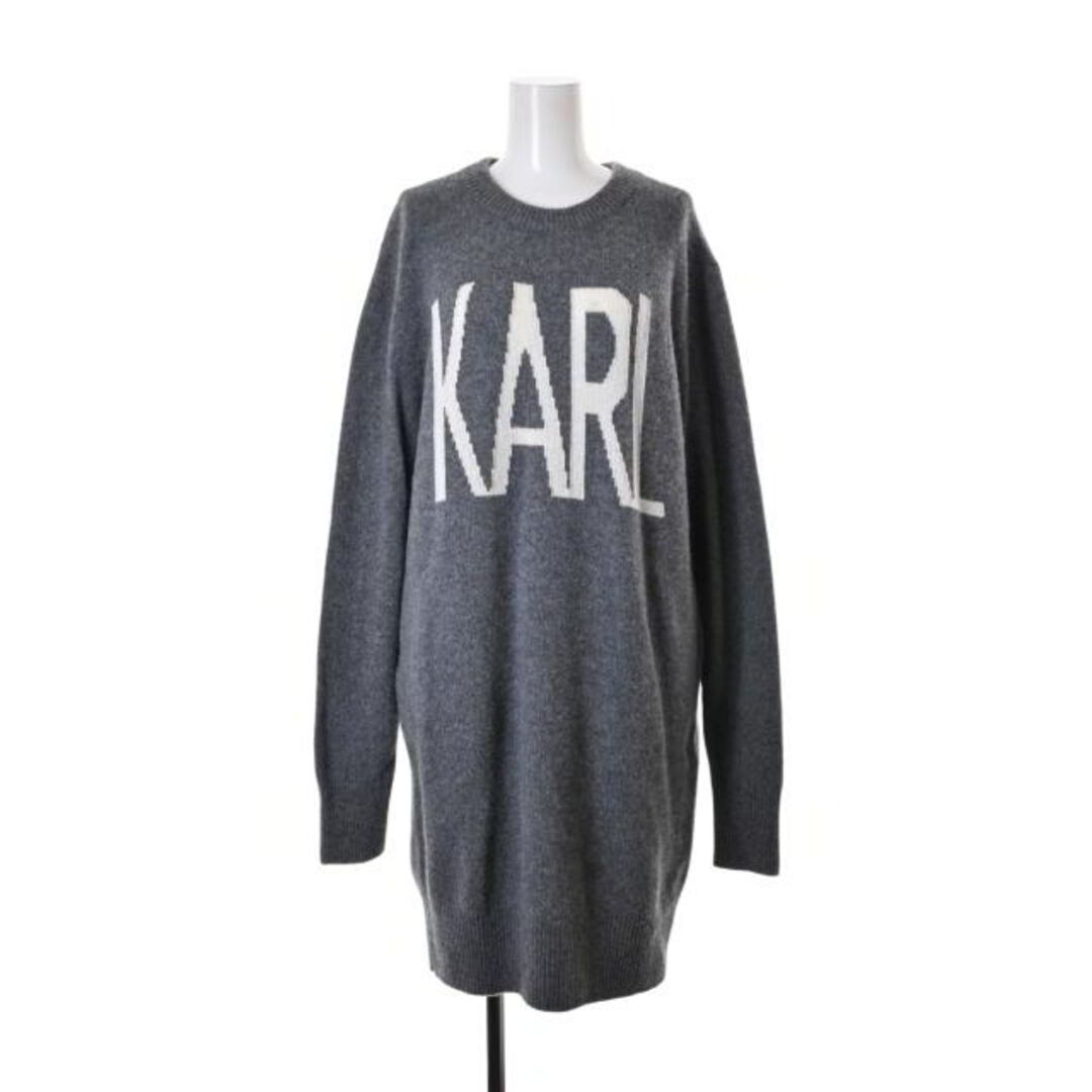 Karl Lagerfeld - KARL LAGERFELD KARL OUI カシミヤ混 ロング ニット