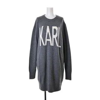 カールラガーフェルド(Karl Lagerfeld)のKARL LAGERFELD KARL OUI カシミヤ混 ロング ニット(ニット/セーター)