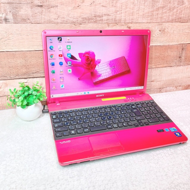 i5✨VAIO❣️ブルーレイ✨大容量750GB❗️青ノートパソコン✨WEBカメラ❣️