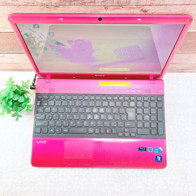 13可愛い♡ピンクVAIO✨ソニーカメラ付ノートパソコン✨8G✨i5✨ブルーレイ