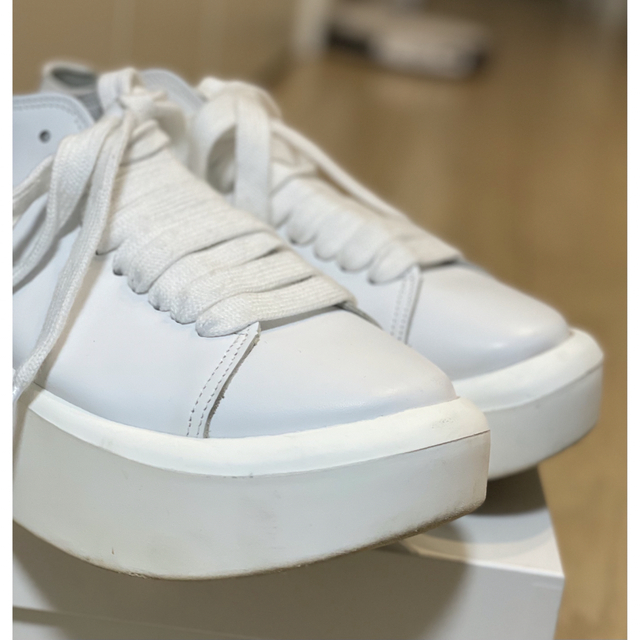 【超美品】TOKYO BOPPER 白 厚底靴　 5センチソール