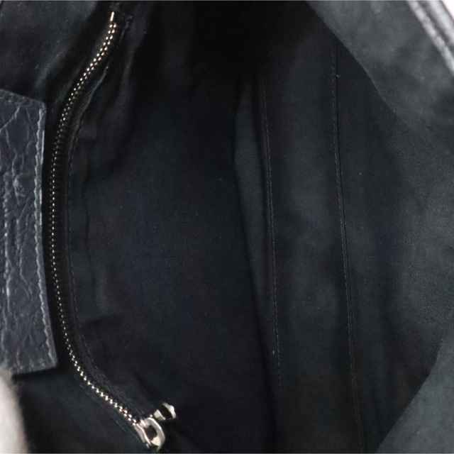 美品】バレンシアガ ネイビーカバ XS ハンドバッグ 2way グレー 憧れの