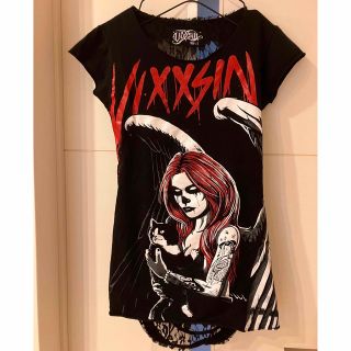 【希少・美品】Vixxsin ロック プリントTシャツ レース(Tシャツ(半袖/袖なし))