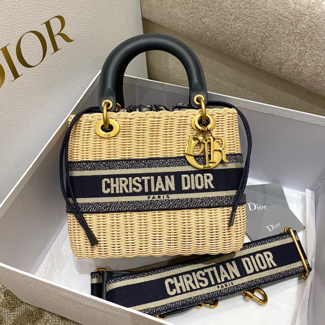 男女兼用 - Dior Christian ディオール ミディアム レディディオール バック ショルダーバッグ