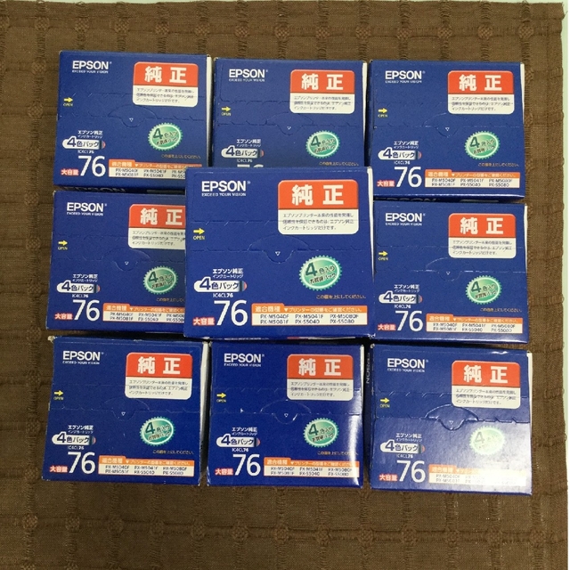 開店記念セール！ EPSON - EPSON IC4CL76 インクカートリッジ10箱