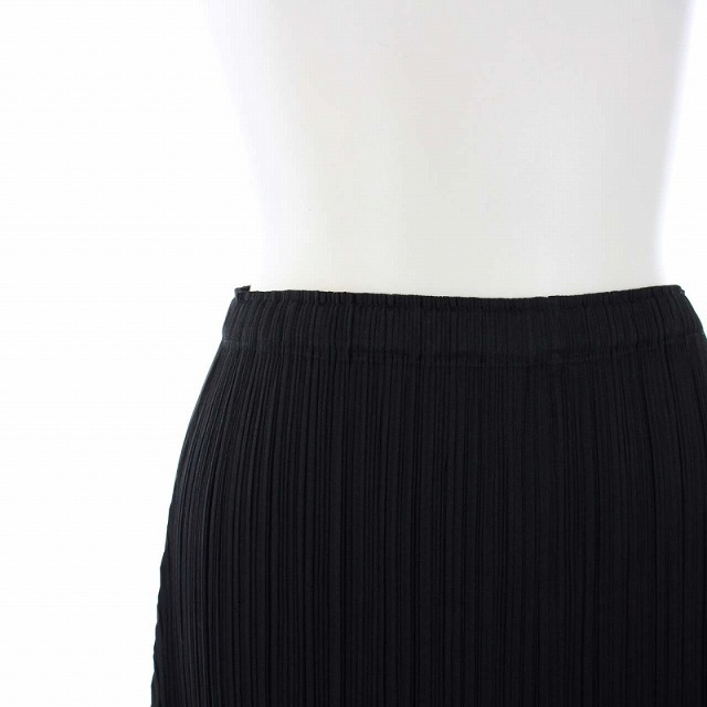プリーツプリーズ Music Notes Hem Fringe Skirt 黒 レディースのスカート(ロングスカート)の商品写真