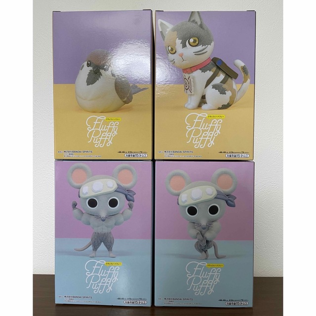 BANPRESTO(バンプレスト)の鬼滅の刃 Fluffy Puffy ムキムキねずみ チュン太郎＆茶々丸 エンタメ/ホビーのフィギュア(アニメ/ゲーム)の商品写真