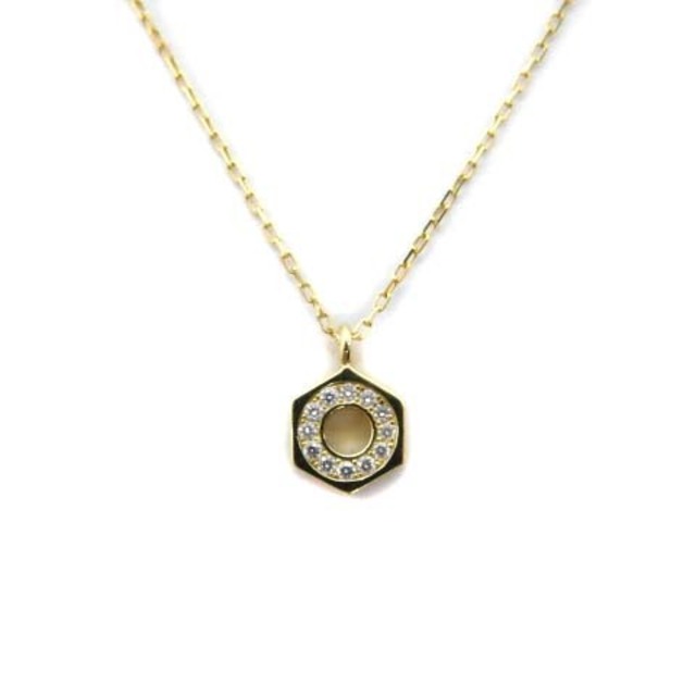 アーカー ルーシュダイヤモンド ネックレス 0.02ct イエローゴールド-