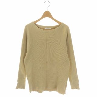 プラージュ(Plage)のプラージュ ベーシックリブ カットソー チュニック丈 長袖 カットオフ ベージュ(カットソー(長袖/七分))