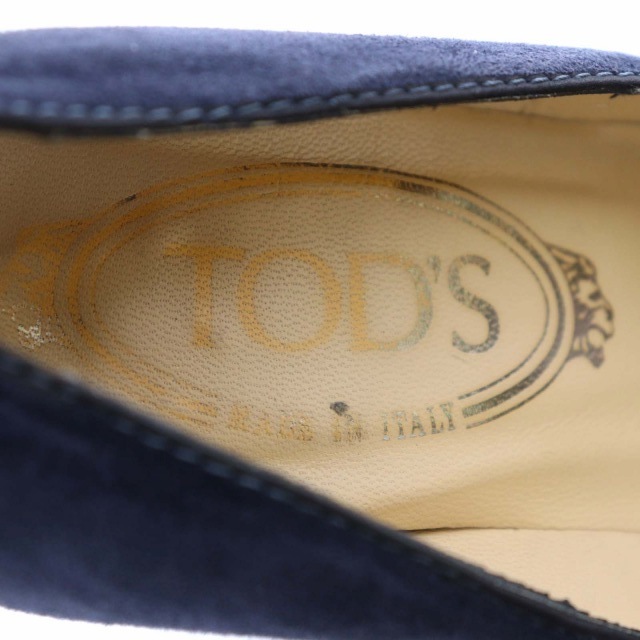 TOD'S(トッズ)のトッズ パンプス ハイヒール ウェッジソール ポインテッドトゥ スエード 青 レディースの靴/シューズ(ハイヒール/パンプス)の商品写真
