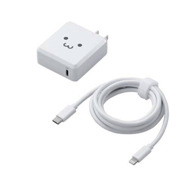 ELECOM(エレコム)のエレコム Lightning AC 充電器 USB パワーデリバリー タイプC スマホ/家電/カメラのスマートフォン/携帯電話(バッテリー/充電器)の商品写真