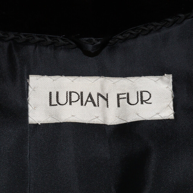 LUPIAN FUR 毛皮コート ブラック 黒 レディース ウィメンズ ブランド 洋服 アウター 上着 秋 冬 刺繍入り松前R56号店