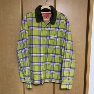 シュプリーム(Supreme)のsupreme Faux Fur Collar Flannel Shirts(ブルゾン)