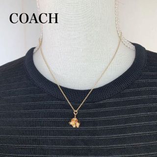 コーチ(COACH)の美品✨coach コーチ フラワーネックレス ゴールド 925 シンプル(ネックレス)