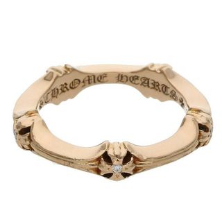 クロムハーツ(Chrome Hearts)のクロムハーツ  22K PLUS AND BONE RING/プラスアンドボーン ゴールド/ダイヤリング メンズ 13.5号(リング(指輪))