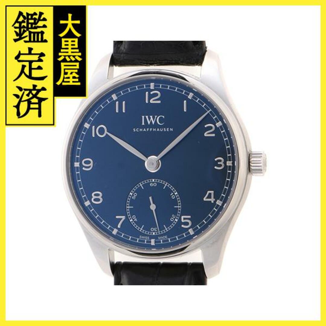 IWC　ポルトギーゼ　自動巻き　ブルー文字盤　ステンレス【433】