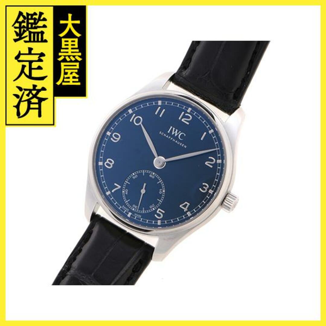 IWC　ポルトギーゼ　自動巻き　ブルー文字盤　ステンレス【433】