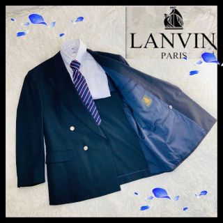 ランバン(LANVIN)の43人気　LANVIN ダブル ジャケット ブレザー 金ボタン(テーラードジャケット)