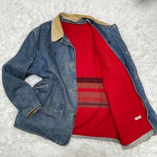 エルエルビーン(L.L.Bean)の80s L.L.Bean ハンティングジャケット ライナー付 襟コーデュロイ(Gジャン/デニムジャケット)