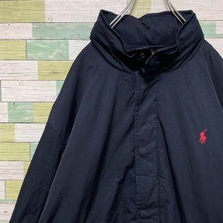 ポロ ラルフローレン 裏フリース ナイロンジャケット 2XL ブラック