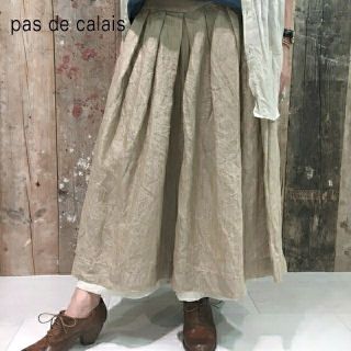 パドカレ(pas de calais)のpas de calais✨パドカレ 麻リネン サルエルパンツ アンダーパンツ付(サルエルパンツ)