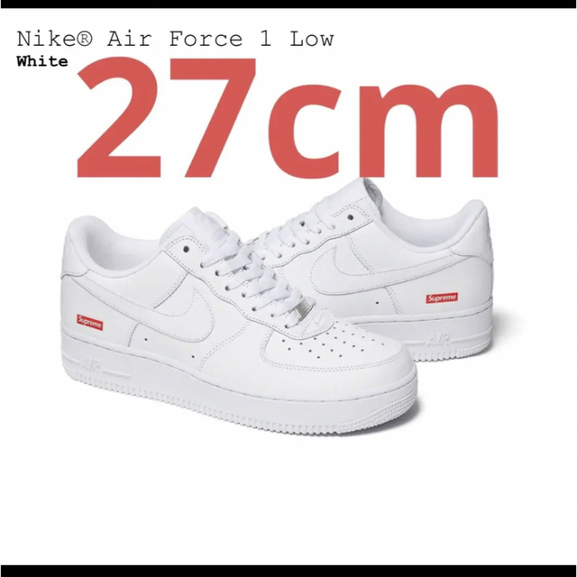 メンズSupreme × Nike Air Force 1 Low "White"