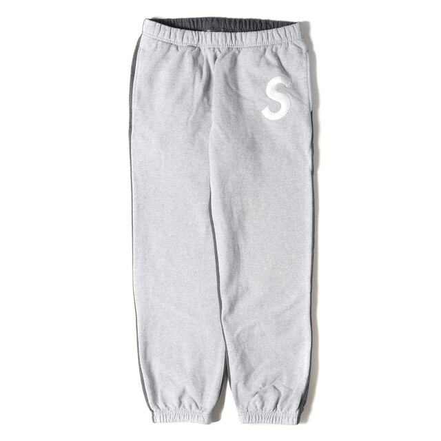 Supreme シュプリーム パンツ Sロゴ スプリット スウェットパンツ S Logo Split Sweatpant 21AW ヘザーグレー チャコール M ボトムス ズボン 【メンズ】