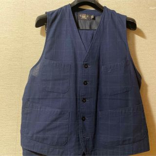 ダブルアールエル(RRL)のRRL Indigo Windowpane Vest Trousers(セットアップ)