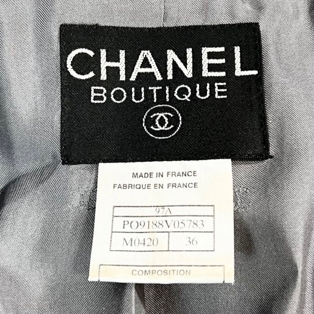 CHANEL(シャネル)の美品！CHANEL 最高級 MIXツイード ジャケット コート E1340 レディースのジャケット/アウター(テーラードジャケット)の商品写真