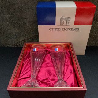 クリスタルダルク(Cristal D'Arques)のクリスタル ダルク ペア タンブラー ワイン ロング グラス 元箱 新品 未使用(タンブラー)