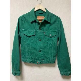 【希少】levis デニムジャケット Gジャン　緑　vintage