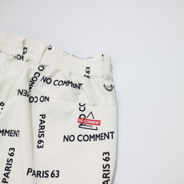 新品☆NO COMMENT PARIS ロゴプレイパンツ 4