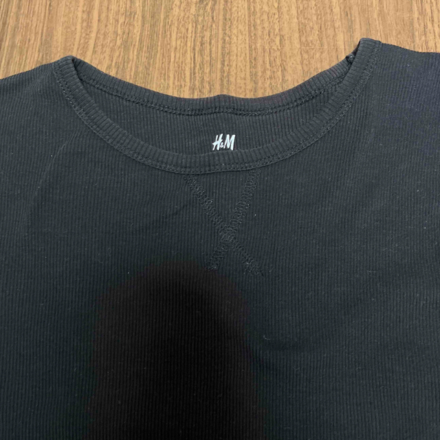 H&M(エイチアンドエム)のH&M ロンT2枚セット　黒グレー　キッズサイズ160 キッズ/ベビー/マタニティのキッズ服男の子用(90cm~)(Tシャツ/カットソー)の商品写真