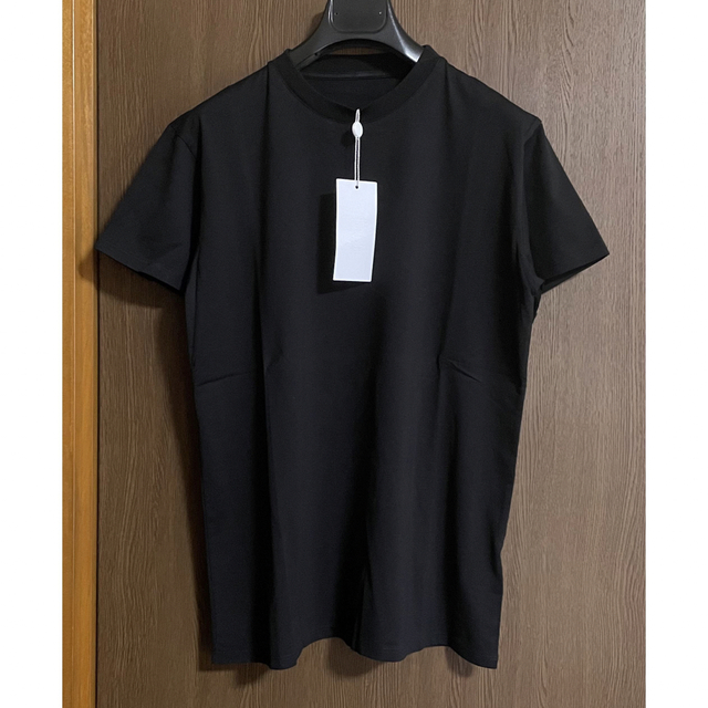 黒L新品 メゾン マルジェラ レギュラー コットン Tシャツ ブラック メンズトップス