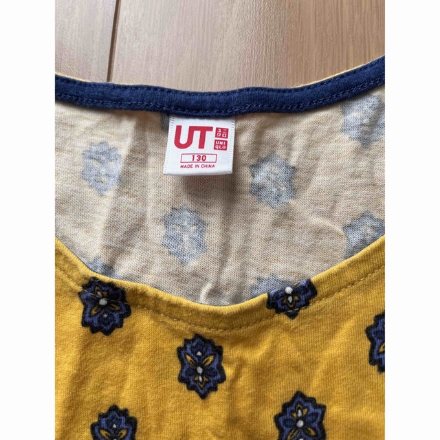 UNIQLO(ユニクロ)のUNIQLO チュニックTシャツ 130 キッズ/ベビー/マタニティのキッズ服女の子用(90cm~)(ワンピース)の商品写真