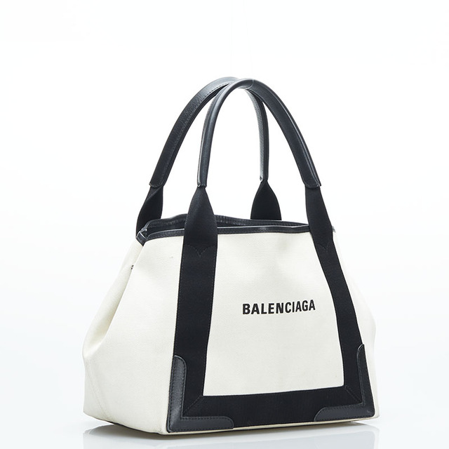 Balenciaga(バレンシアガ)のバレンシアガ ネイビーカバS ハンドバッグ トートバッグ 339933 キャンバス レディース BALENCIAGA 【222-98172】 レディースのバッグ(ハンドバッグ)の商品写真